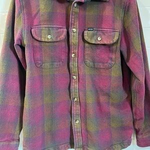 Dark Seas Colony Long Sleeve Shirt Men's Sz Small Flannel Shirt Jacket